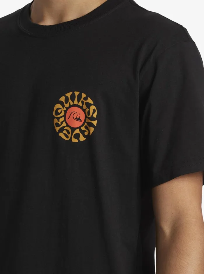 Quiksilver Bon Weekend TShirt Black Mens Tees Quiksilver Bon Weekend TShirt Black Mens Tees