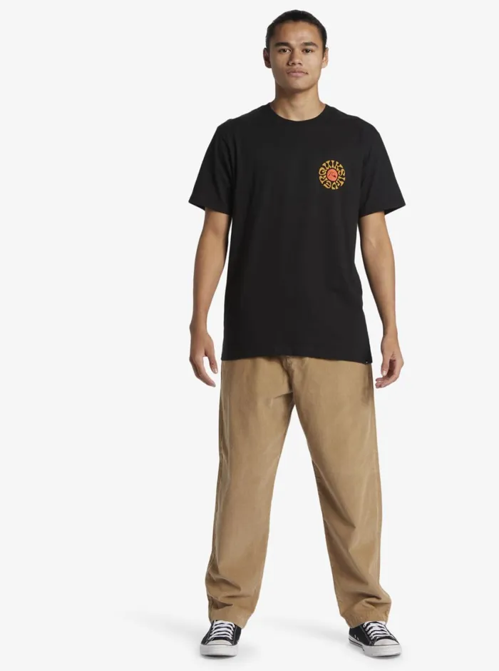 Quiksilver Bon Weekend TShirt Black Mens Tees Quiksilver Bon Weekend TShirt Black Mens Tees