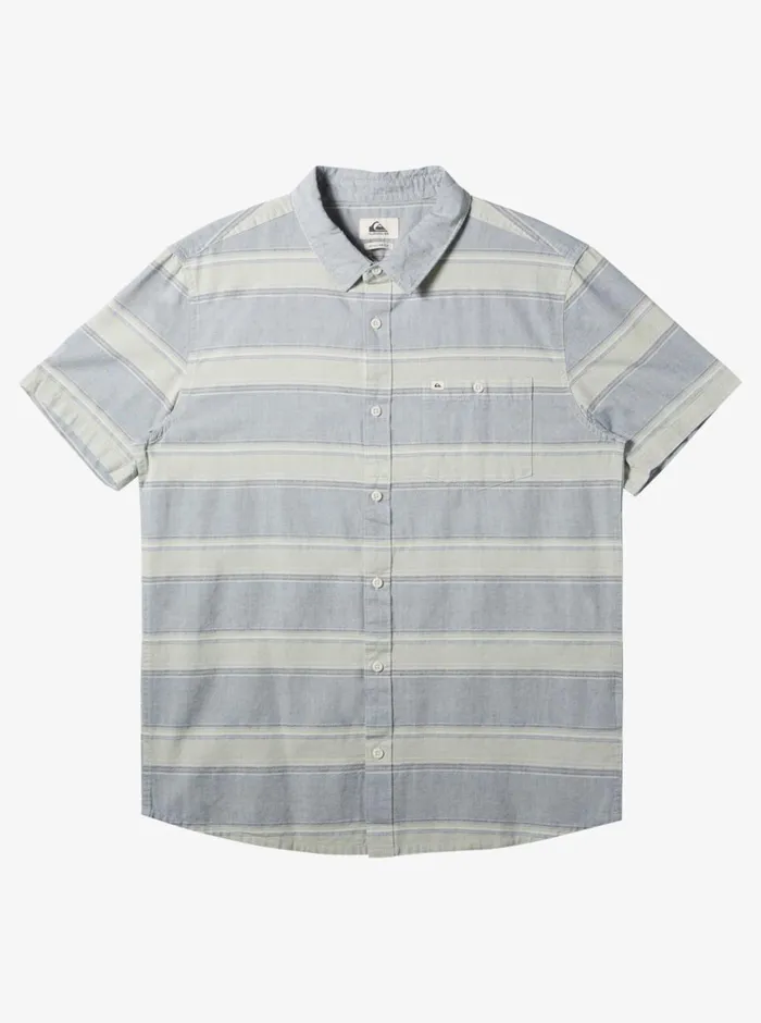 Quiksilver Cali Sunrise Short Sleeve Shirt Bering Sea Cali Mens Shirts and Polos