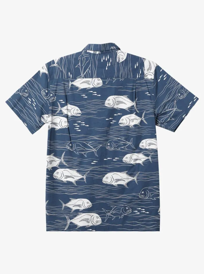Quiksilver Dive Sites Woven Shirt Ensign Blue Dive Sites MensWaterman Shirts and Polos Quiksilver Dive Sites Woven Shirt Ensign Blue Dive Sites MensWaterman Shirts and Polos