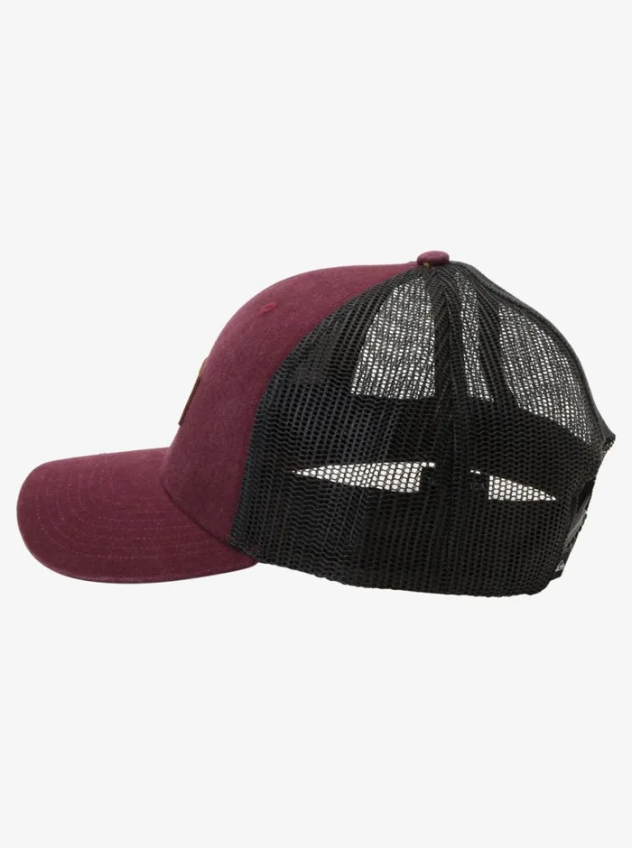 Quiksilver Down The Hatch Trucker Hat Wine Mens Hats Quiksilver Down The Hatch Trucker Hat Wine Mens Hats