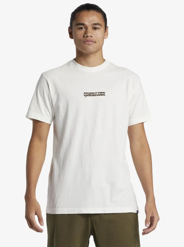 Quiksilver Enjoy The Ride TShirt Gardenia Mens Tees Quiksilver Enjoy The Ride TShirt Gardenia Mens Tees