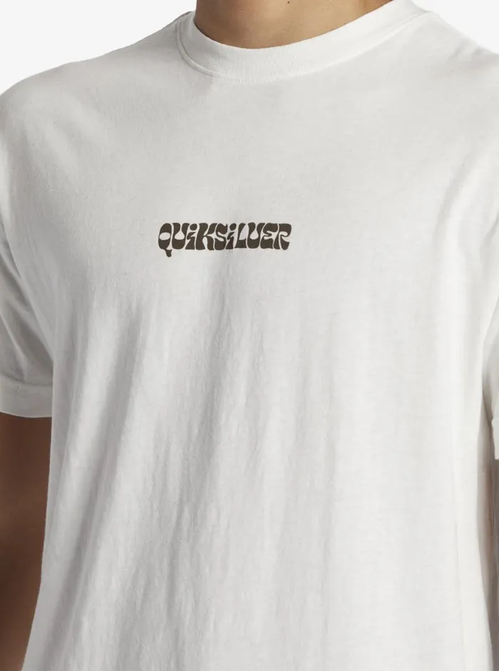 Quiksilver Enjoy The Ride TShirt Gardenia Mens Tees Quiksilver Enjoy The Ride TShirt Gardenia Mens Tees