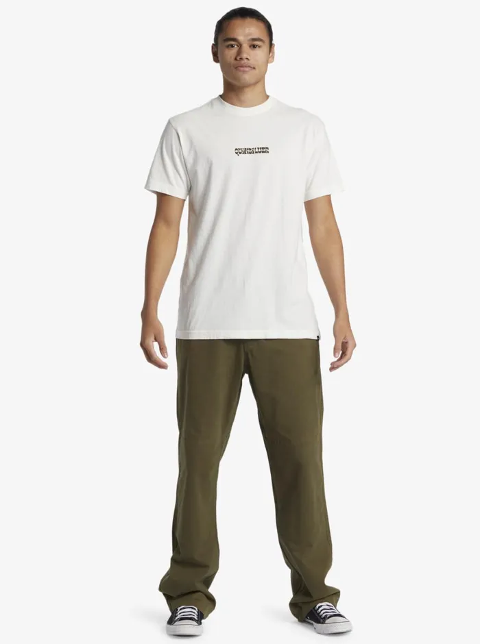Quiksilver Enjoy The Ride TShirt Gardenia Mens Tees Quiksilver Enjoy The Ride TShirt Gardenia Mens Tees
