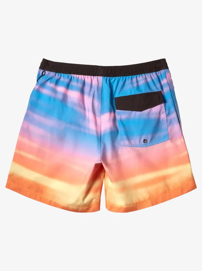 Quiksilver Everyday Fade Volley 17034 Elastic Waist Shorts Swedish Blue Mens Elastic Waist Quiksilver Everyday Fade Volley 17034 Elastic Waist Shorts Swedish Blue Mens Elastic Waist