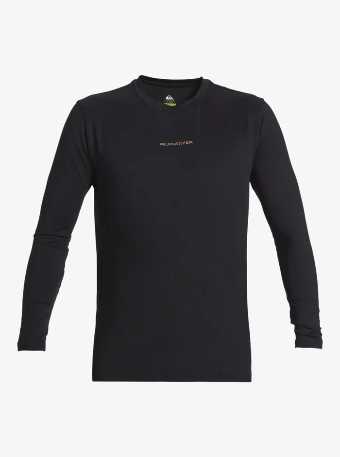Quiksilver Everyday Long Sleeve Surf Tee Blackwhite Mens Rashguards