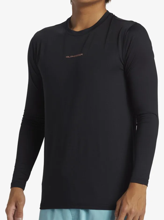 Quiksilver Everyday Long Sleeve Surf Tee Blackwhite Mens Rashguards Quiksilver Everyday Long Sleeve Surf Tee Blackwhite Mens Rashguards