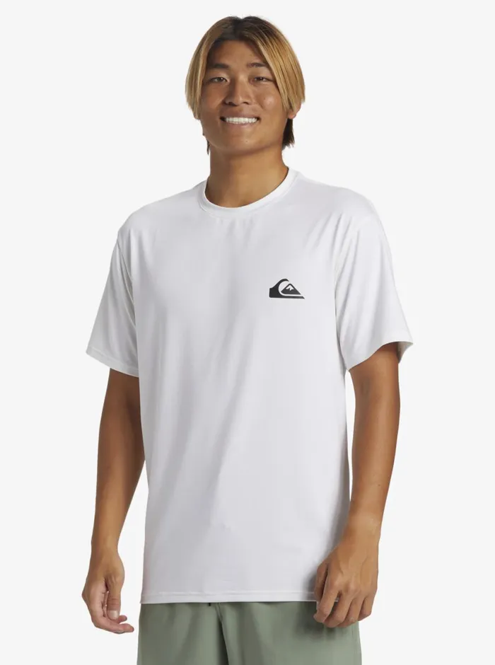 Quiksilver Everyday Surf Tee White Mens Rashguards