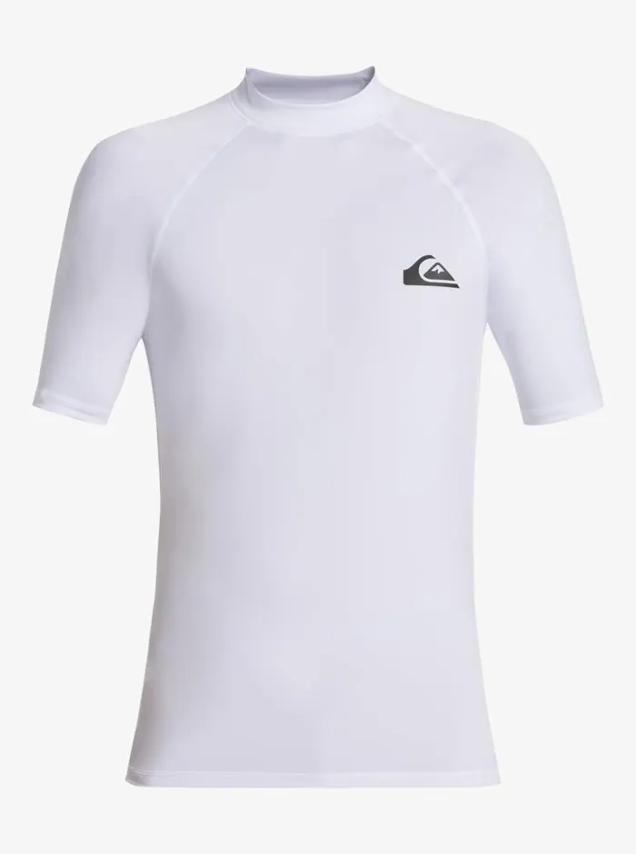 Quiksilver Everyday UPF50 Short Sleeve Surf Tee White Mens Rashguards