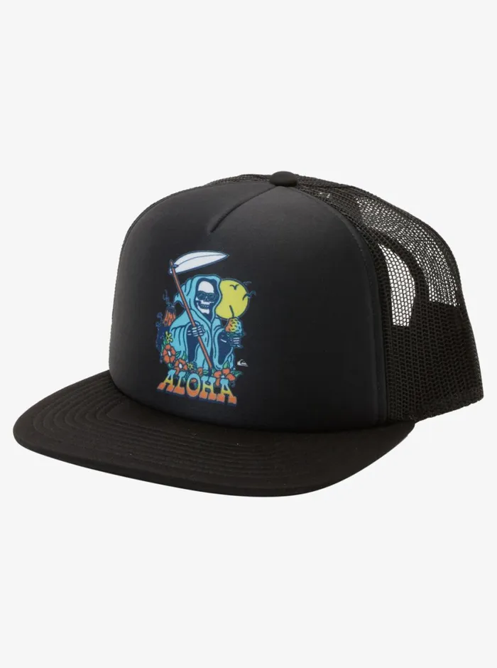 Quiksilver Hawaii Ice Cold Trucker Hat Black Mens Hats