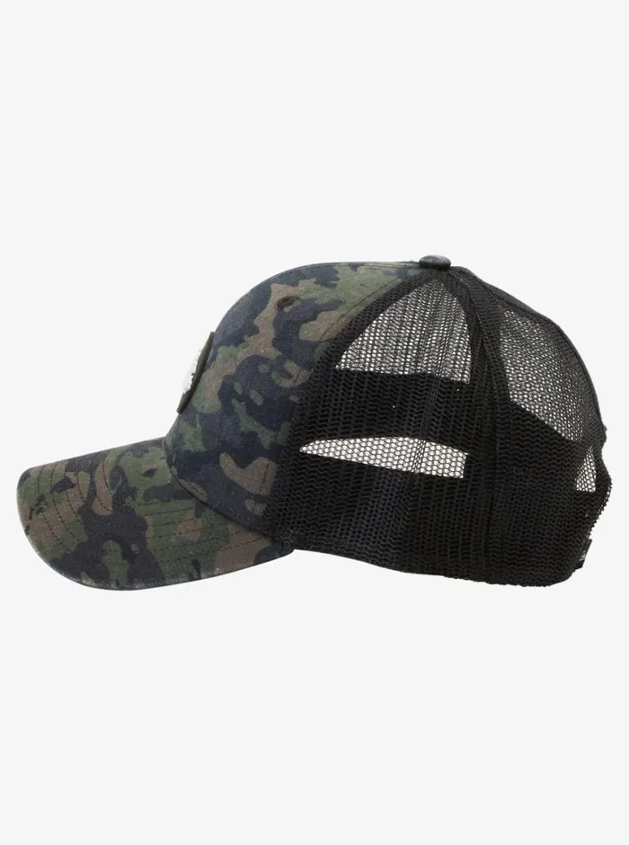 Quiksilver Hawaii Islands Camo Trucker Hat Thyme Mens Hats