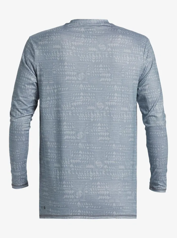 Quiksilver Hawaii Multiply Long Sleeve Surf Tee Quarry Mens Rashguards Quiksilver Hawaii Multiply Long Sleeve Surf Tee Quarry Mens Rashguards