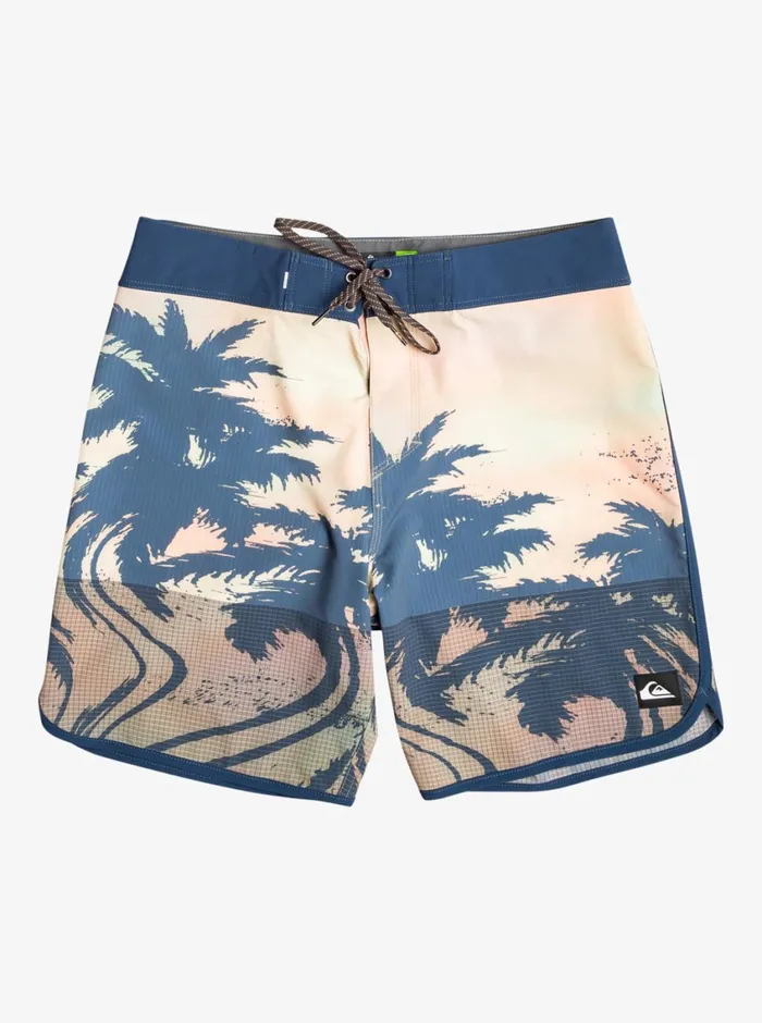 Quiksilver Highline Scallop 19034 Boardshorts Pastel Turquoise Mens Shorts and Amphibians Quiksilver Highline Scallop 19034 Boardshorts Pastel Turquoise Mens Shorts and Amphibians