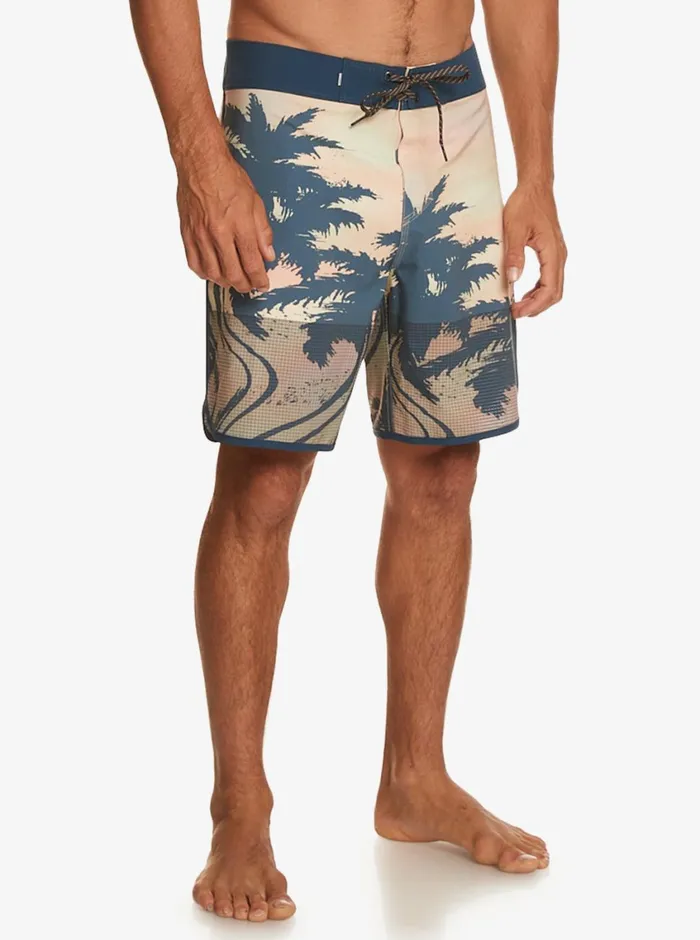 Quiksilver Highline Scallop 19034 Boardshorts Pastel Turquoise Mens Shorts and Amphibians Quiksilver Highline Scallop 19034 Boardshorts Pastel Turquoise Mens Shorts and Amphibians