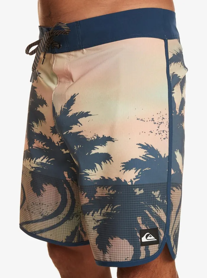Quiksilver Highline Scallop 19034 Boardshorts Pastel Turquoise Mens Shorts and Amphibians Quiksilver Highline Scallop 19034 Boardshorts Pastel Turquoise Mens Shorts and Amphibians