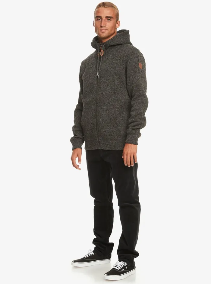 Quiksilver Keller ZipUp Hoodie Dark Grey Heather Mens Sweatshirts and Hoodies Quiksilver Keller ZipUp Hoodie Dark Grey Heather Mens Sweatshirts and Hoodies