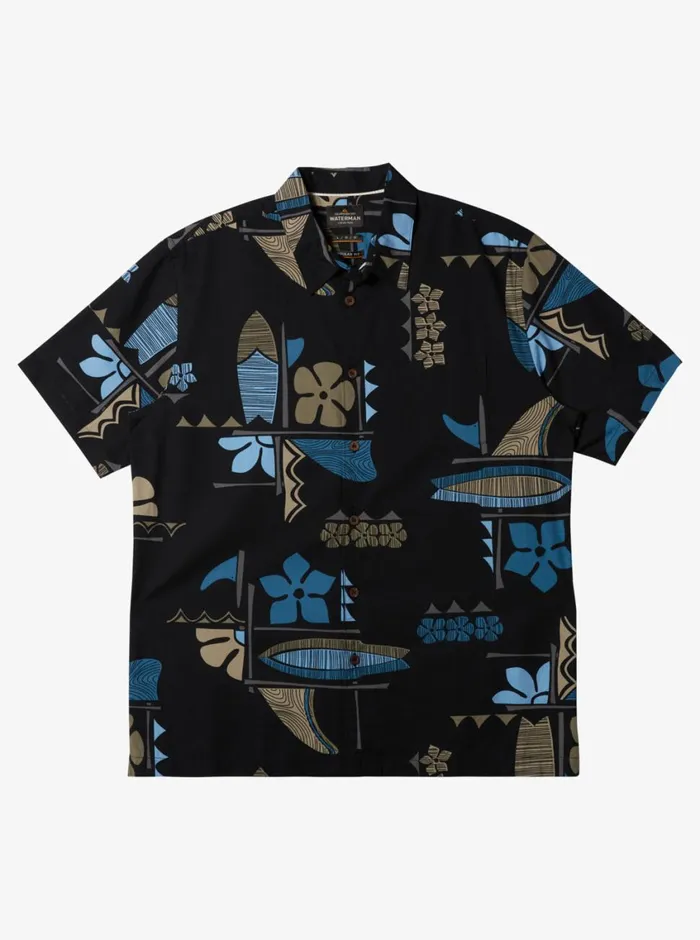 Quiksilver Legends Woven Shirt Black Legends Woven MensWaterman Shirts and Polos Quiksilver Legends Woven Shirt Black Legends Woven MensWaterman Shirts and Polos