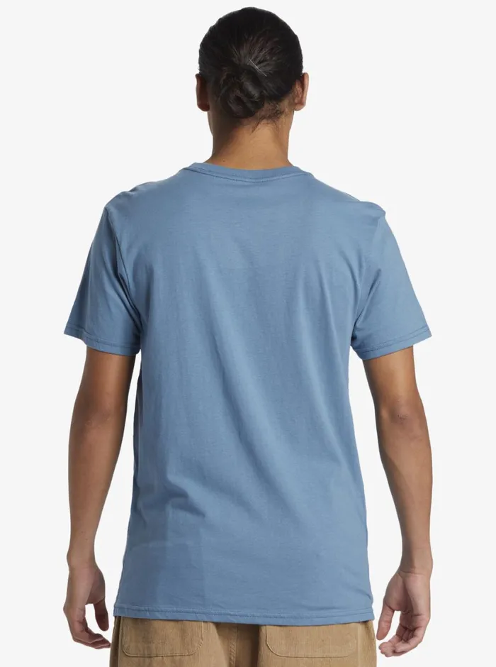 Quiksilver Level Up TShirt Aegean Blue Mens Tees Quiksilver Level Up TShirt Aegean Blue Mens Tees