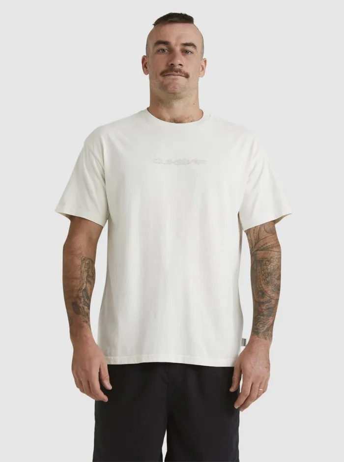 Quiksilver Mikey TShirt Snow White Mens Tees Quiksilver Mikey TShirt Snow White Mens Tees