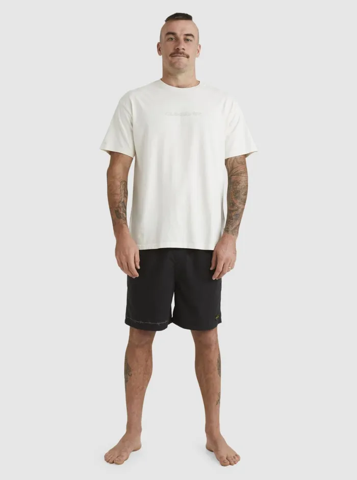 Quiksilver Mikey TShirt Snow White Mens Tees Quiksilver Mikey TShirt Snow White Mens Tees