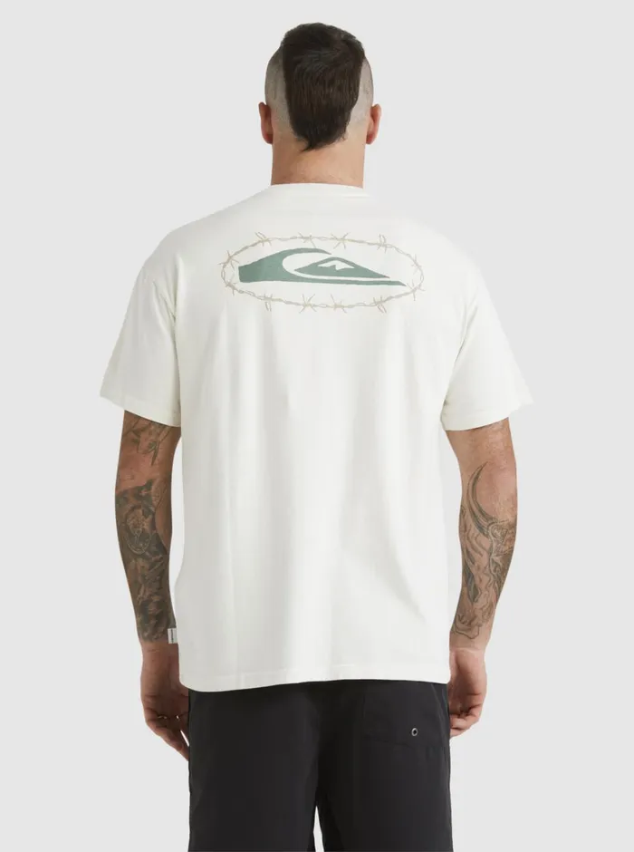 Quiksilver Mikey TShirt Snow White Mens Tees Quiksilver Mikey TShirt Snow White Mens Tees