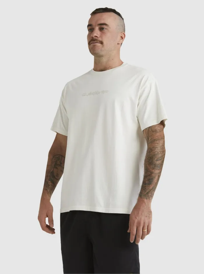 Quiksilver Mikey TShirt Snow White Mens Tees Quiksilver Mikey TShirt Snow White Mens Tees