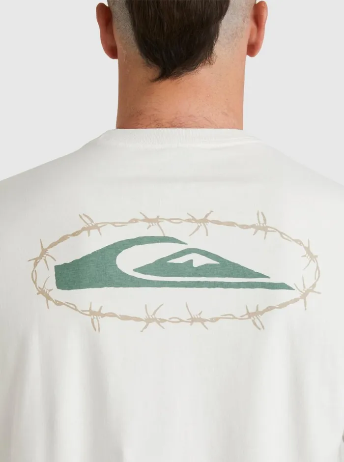 Quiksilver Mikey TShirt Snow White Mens Tees Quiksilver Mikey TShirt Snow White Mens Tees