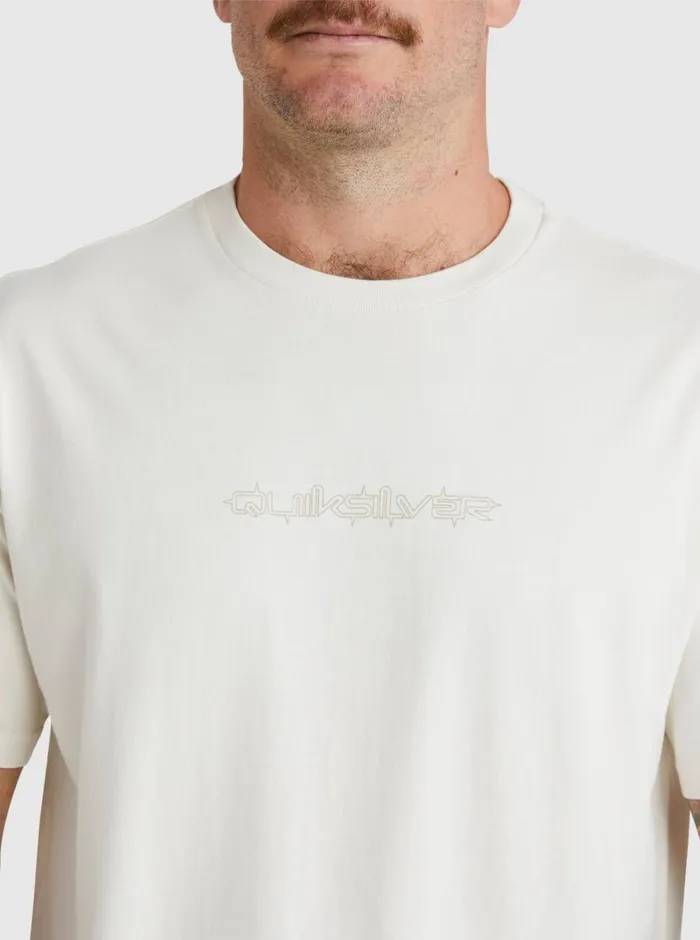 Quiksilver Mikey TShirt Snow White Mens Tees Quiksilver Mikey TShirt Snow White Mens Tees
