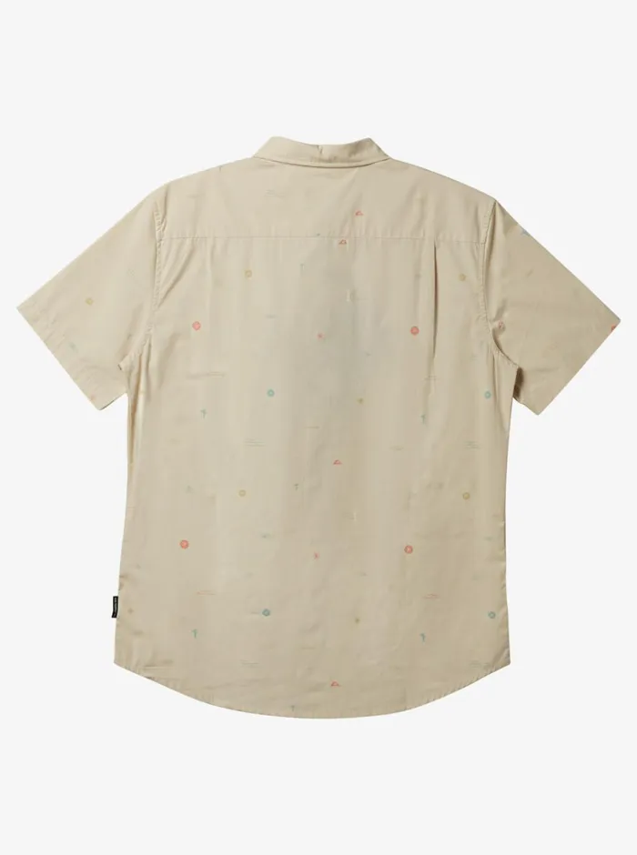 Quiksilver Mini Mo Classic Short Sleeve Woven Shirt Birch Mini Mo Ss Woven Mens Shirts and Polos