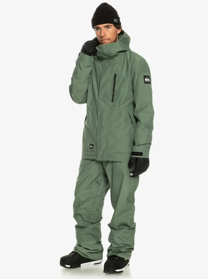 Quiksilver Mission Shell Pro GORETEX Snow Pants Laurel Wreath Mens Snow Pants