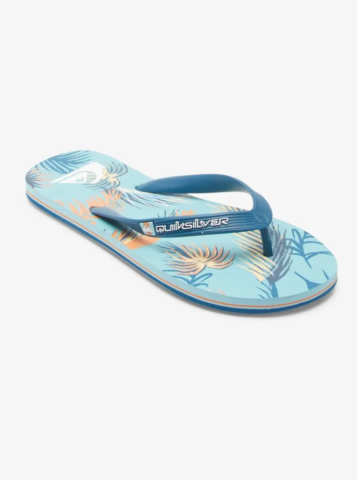 Quiksilver Molokai Art FlipFlops Blueblackyellow Mens Sandals