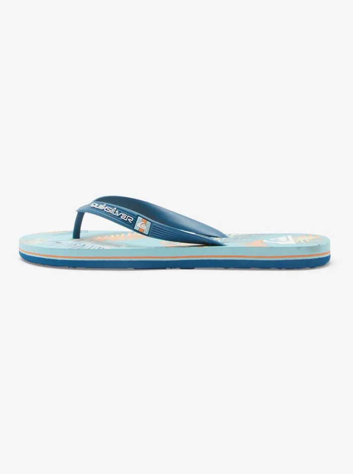 Quiksilver Molokai Art FlipFlops Blueblackyellow Mens Sandals Quiksilver Molokai Art FlipFlops Blueblackyellow Mens Sandals