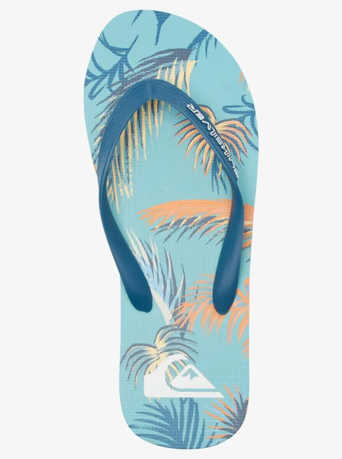 Quiksilver Molokai Art FlipFlops Blueblackyellow Mens Sandals Quiksilver Molokai Art FlipFlops Blueblackyellow Mens Sandals