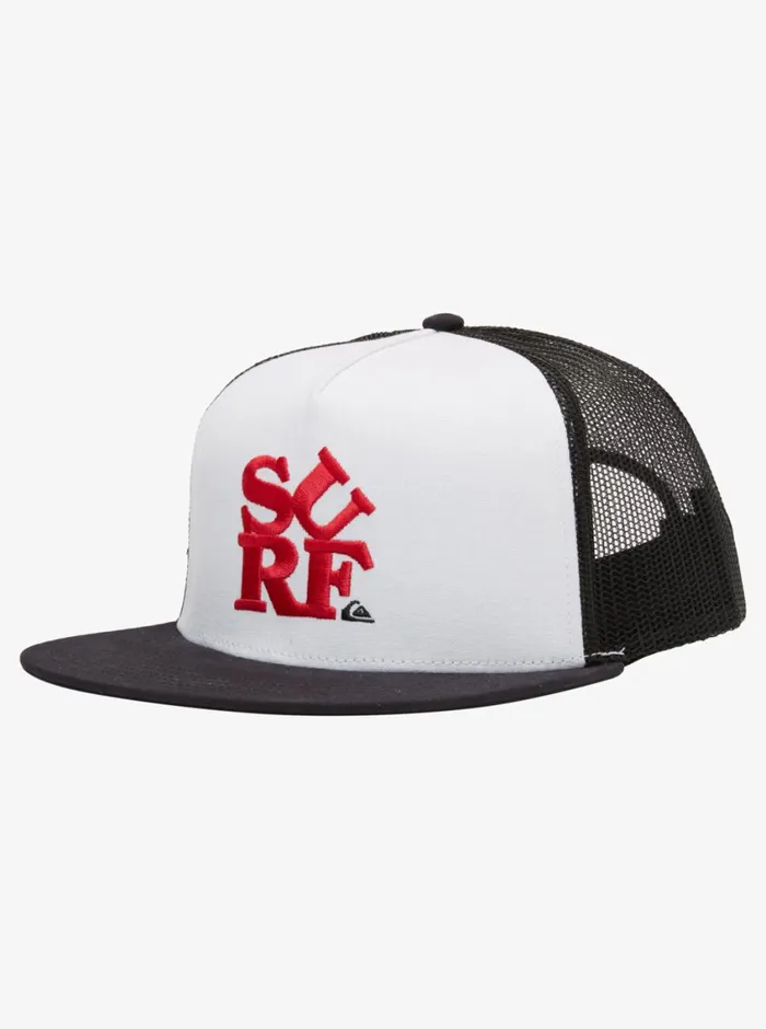 Quiksilver Oasis Trucker Snapback Hat White Mens Hats