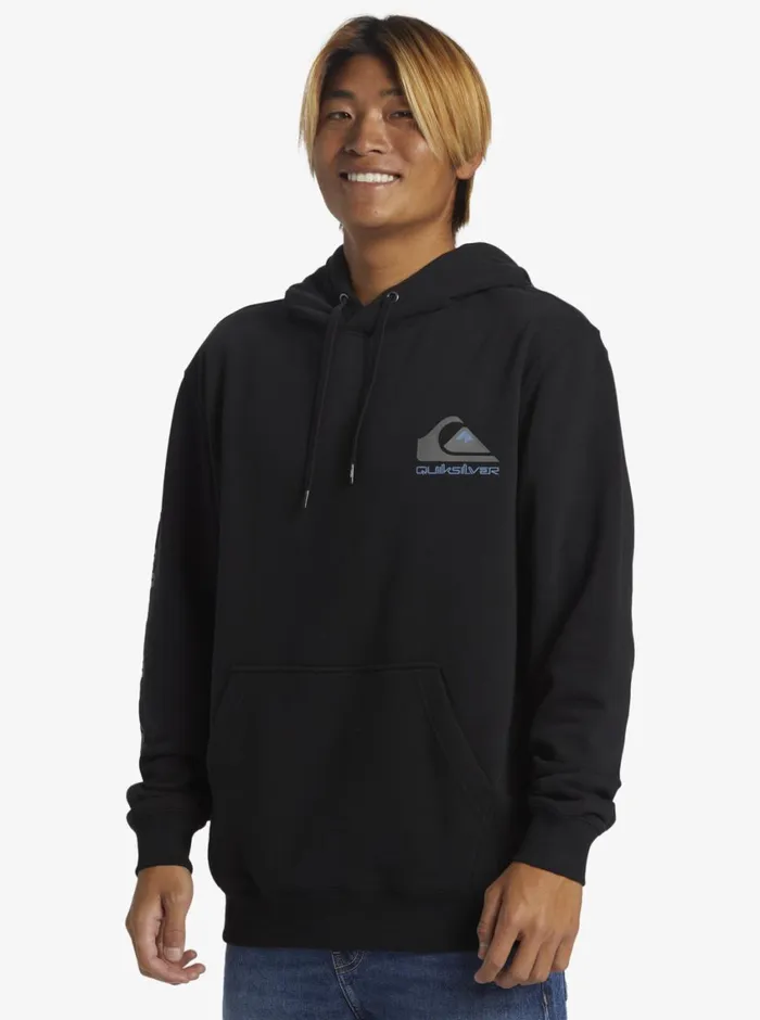 Quiksilver Omni Logo Hoodie Crew Neck Sweatshirt Black Mens Sweatshirts and Hoodies Quiksilver Omni Logo Hoodie Crew Neck Sweatshirt Black Mens Sweatshirts and Hoodies