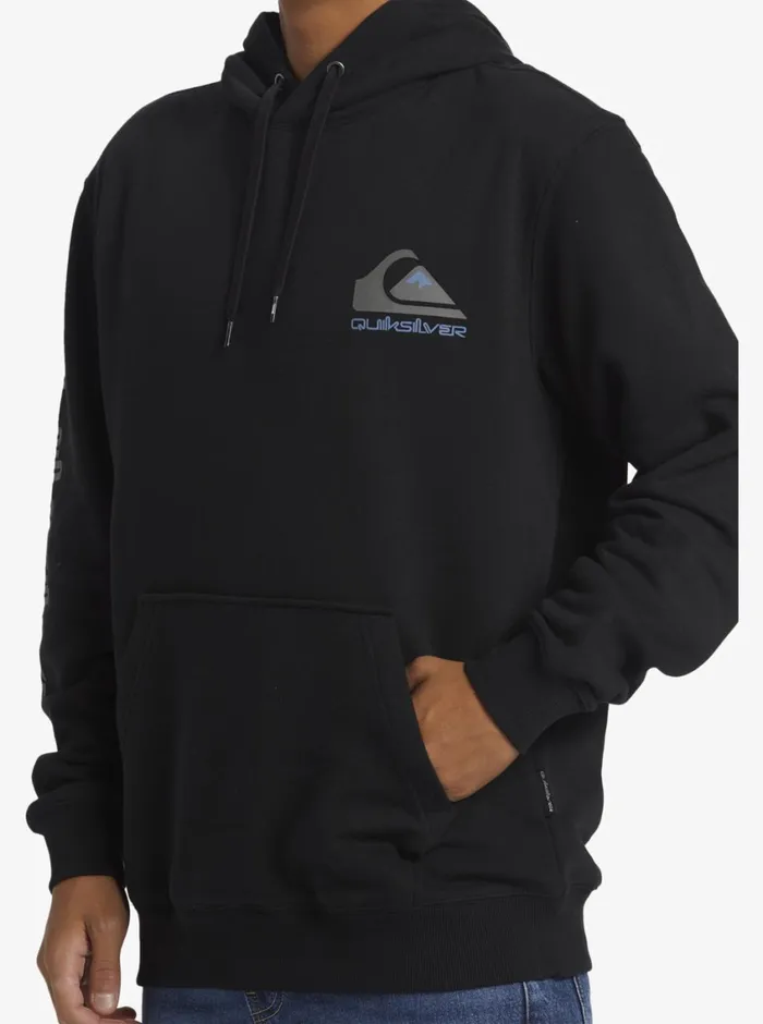 Quiksilver Omni Logo Hoodie Crew Neck Sweatshirt Black Mens Sweatshirts and Hoodies Quiksilver Omni Logo Hoodie Crew Neck Sweatshirt Black Mens Sweatshirts and Hoodies