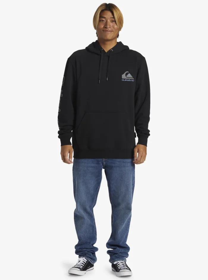 Quiksilver Omni Logo Hoodie Crew Neck Sweatshirt Black Mens Sweatshirts and Hoodies Quiksilver Omni Logo Hoodie Crew Neck Sweatshirt Black Mens Sweatshirts and Hoodies