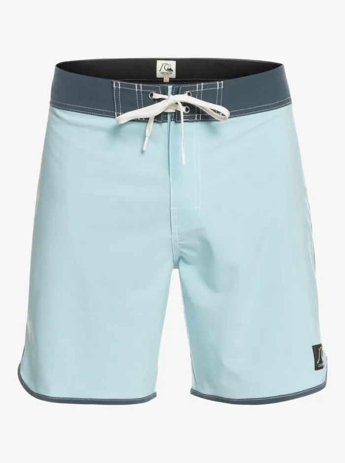 Quiksilver Original Scallop 18034 Boardshorts Sky Blue Mens Shorts and Amphibians