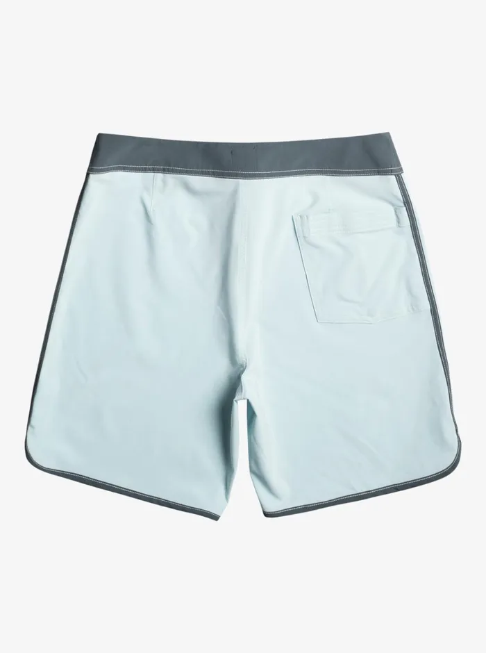 Quiksilver Original Scallop 18034 Boardshorts Sky Blue Mens Shorts and Amphibians
