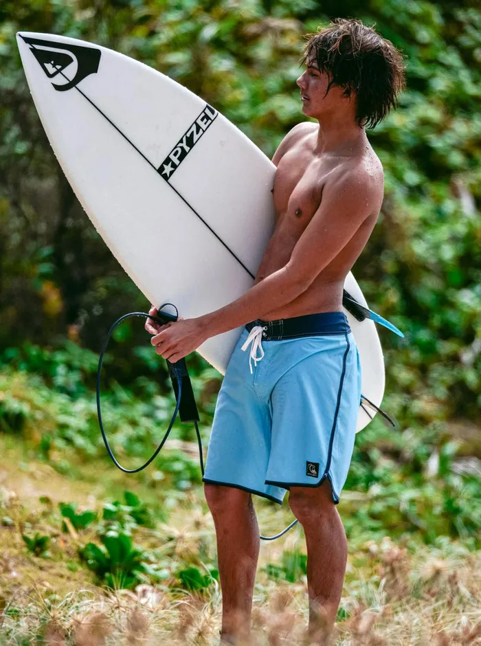 Quiksilver Original Scallop 18034 Boardshorts Sky Blue Mens Shorts and Amphibians