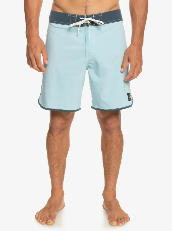 Quiksilver Original Scallop 18034 Boardshorts Sky Blue Mens Shorts and Amphibians