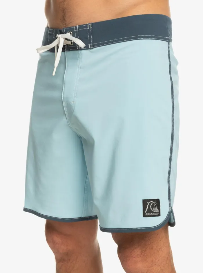 Quiksilver Original Scallop 18034 Boardshorts Sky Blue Mens Shorts and Amphibians