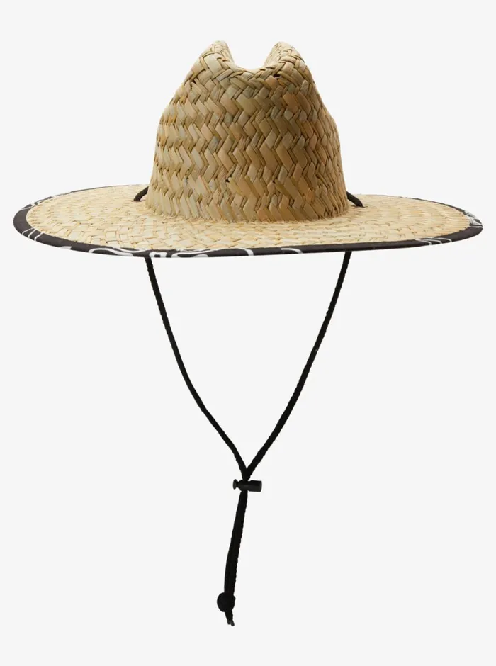 Quiksilver Outsider Straw Lifeguard Hat Black Jet Black Mens Hats Quiksilver Outsider Straw Lifeguard Hat Black Jet Black Mens Hats