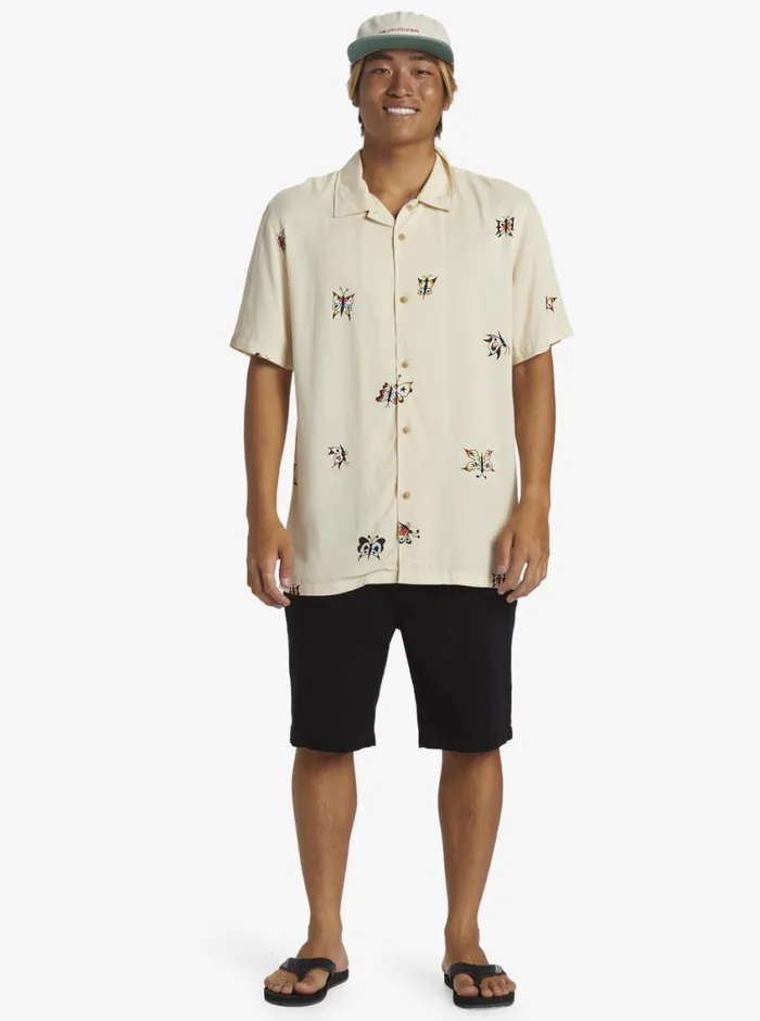 Quiksilver Pool Party Casual Short Sleeve Woven Shirt Oyster White Aop Best Mix Ss Mens Shirts and Polos Quiksilver Pool Party Casual Short Sleeve Woven Shirt Oyster White Aop Best Mix Ss Mens Shirts and Polos