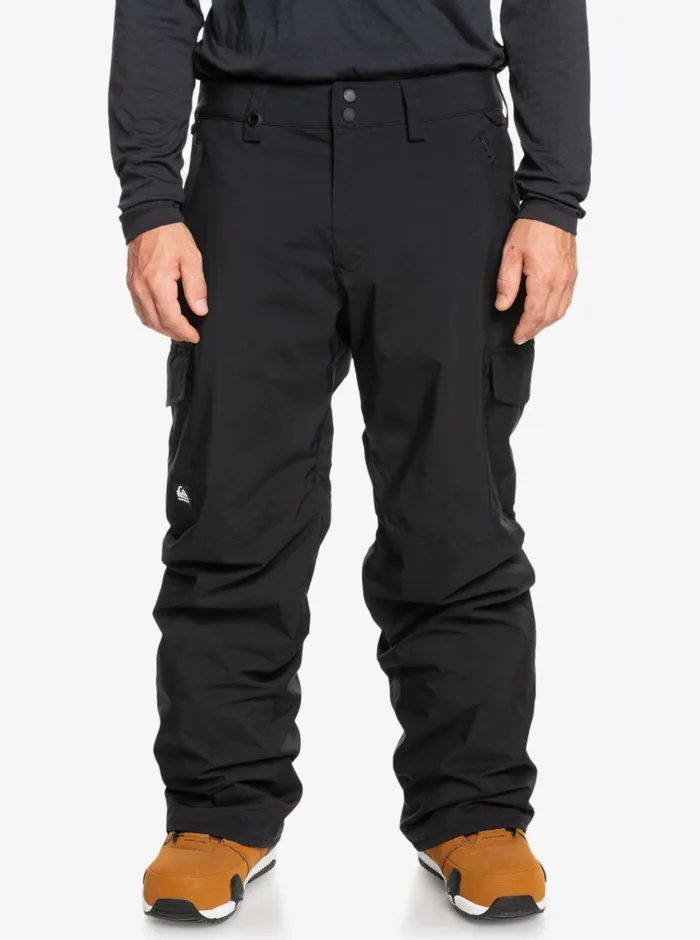 Quiksilver Porter Insulated Black Snow Pants True Black Mens Snow Pants