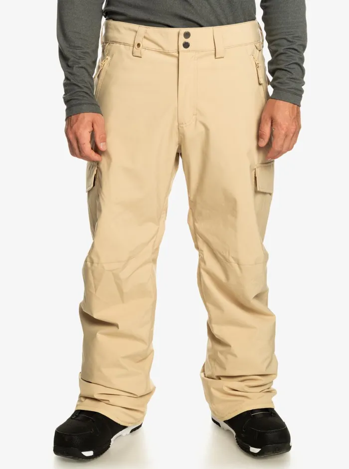 Quiksilver Porter Insulated Snow Pants Pale Khaki Mens Snow Pants