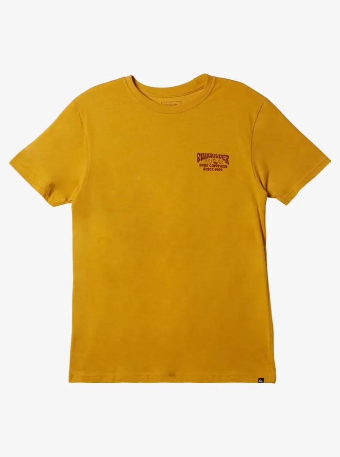 Quiksilver Quik Lockup Mod TShirt Nugget Gold Heather Mens Tees