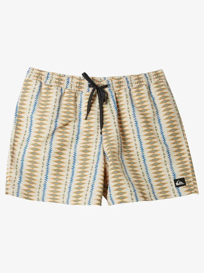 Quiksilver Remade Mix Volley 17034 Elastic Waist Shorts Oyster White Mens Elastic Waist Quiksilver Remade Mix Volley 17034 Elastic Waist Shorts Oyster White Mens Elastic Waist