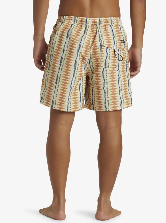 Quiksilver Remade Mix Volley 17034 Elastic Waist Shorts Oyster White Mens Elastic Waist Quiksilver Remade Mix Volley 17034 Elastic Waist Shorts Oyster White Mens Elastic Waist