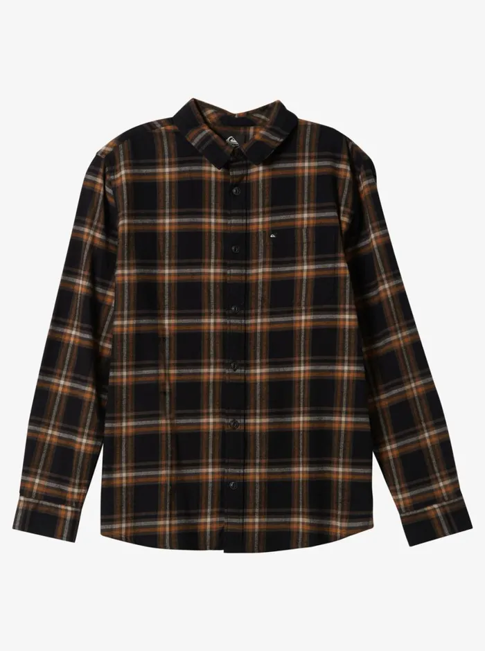Quiksilver Sanders Long Sleeve Top Black Sanders Flannel Mens Shirts and Polos Quiksilver Sanders Long Sleeve Top Black Sanders Flannel Mens Shirts and Polos